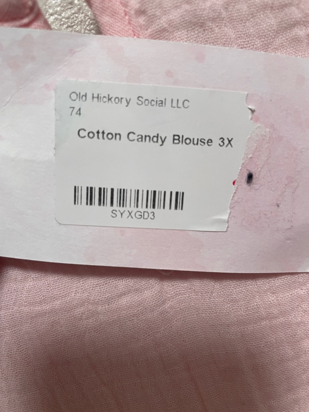 Cotton Candy Women’s Ruffle Sleeve Blouse - Picture 4 of 6